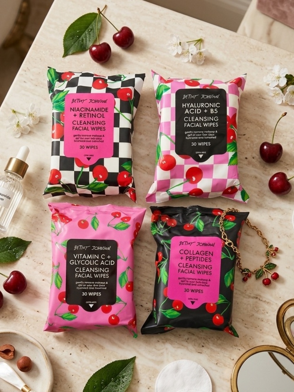 Betsey Johnson Cleansing Wipes- Pick one